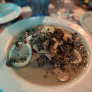 Chicken Picante comes w/ pasta side red sauce