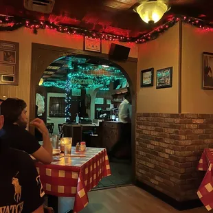 View to the back room from our table in the front room!