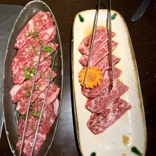 Kalbi (left) Kobe Kalbi (right)