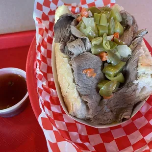 6&quot; Italian Beef - 6&quot; Da Beef