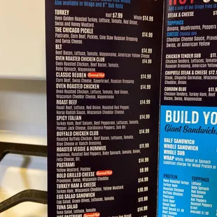 Menu page 1