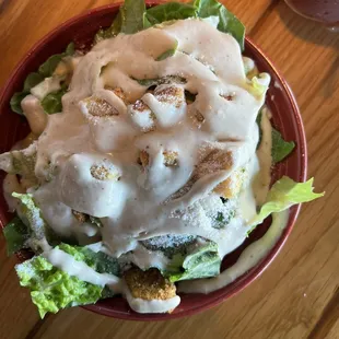 Caesar Salad, dressing was amazing