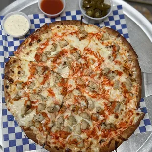 Buffalo chicken pizza