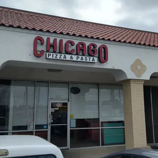 the front of a restaurant