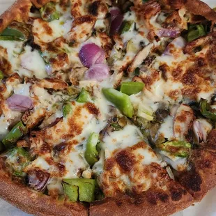 Tiki masala pizza