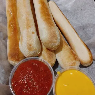 hot dogs and condiments