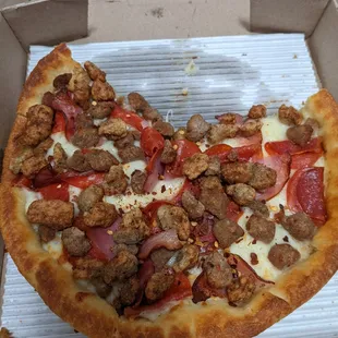 No sauce.....dry thin meat