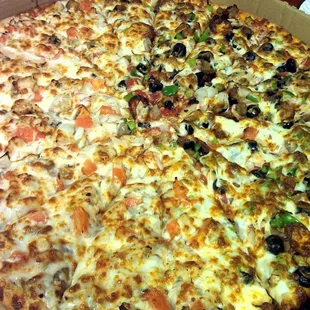 Half combo/half garlic chicken