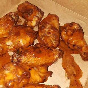 Mango habanero chicken wings