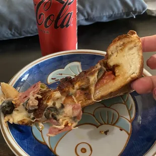 Deep dish?!  This is how it looks.  Looks different from the only other Chicago pizza I&apos;ve had (Zacharys)