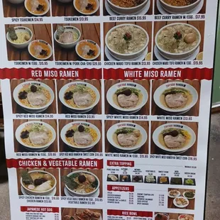 menu, ramen and noodles