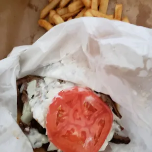 Gyro smothered, so good.