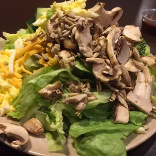 I made the most of my one trip to the salad bar