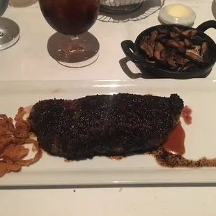 Coffee incrusted steak, absolutely amazing!