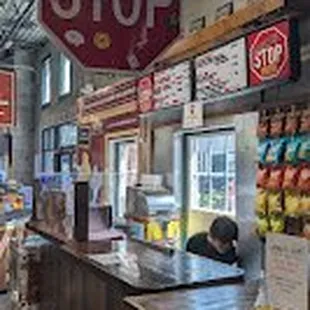the inside of a grocery store