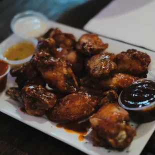 Honey Hennessy wings