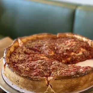 Cheese Chicago's Stuffed Pizza with 3 Ingredients