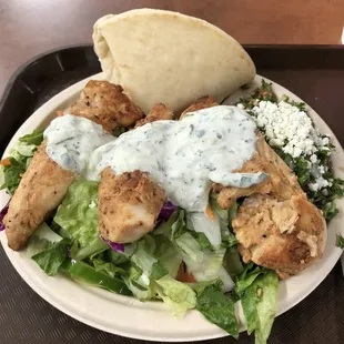 Chicken Gyros Salad