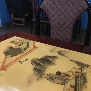 The Asian tables made me laugh