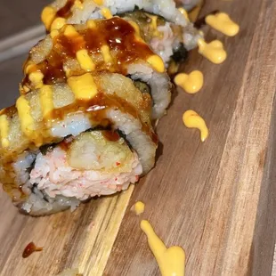 Godzilla Roll (tempura roll)