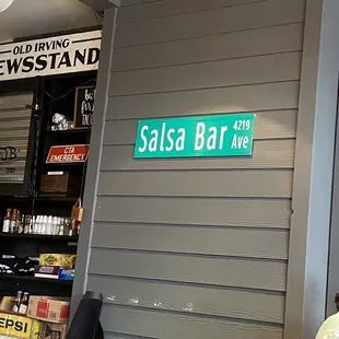 Salsa bar sign