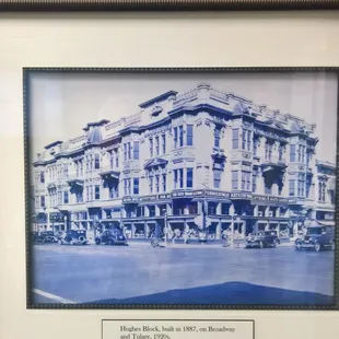 Interesting historical property photos all over the office.