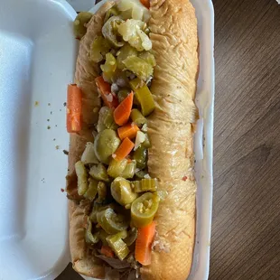 Italian Beef extra Hot and WET