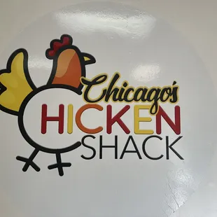 a chicken on a sticker