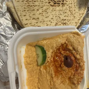 Hummus with pita