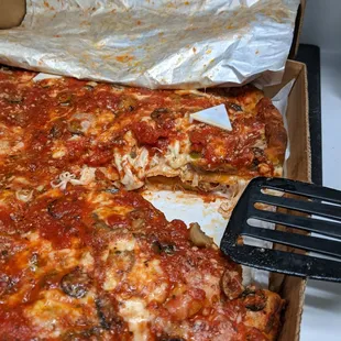 Large Supreme Pizza cake