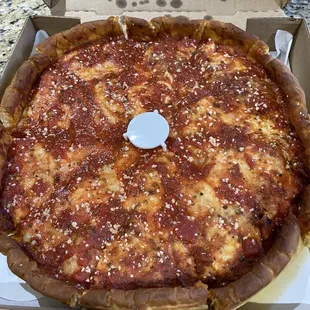 Medium Deep Dish Supreme - Weighed close to 5+ pounds. Definitely satisfied the craving.
