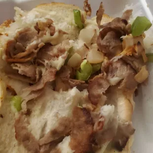 This is the their &quot; Steak and Cheese Sub&quot;.  Basically the worst brand of steakums in a decent bun with a sprinkle of cheese.