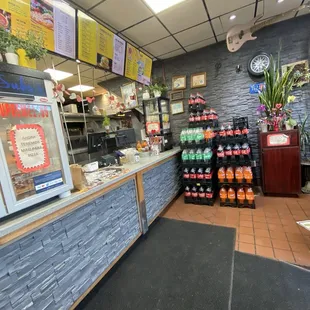 the inside of a restaurant