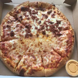 Half chorizo and half cheese