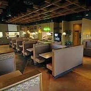 the inside of a restaurant