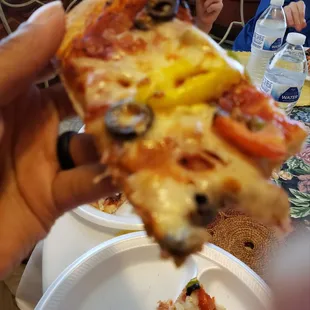 Jumbo Veggie with banana peppers.