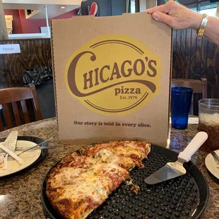 Big box for a big pizza, but we ate half so far