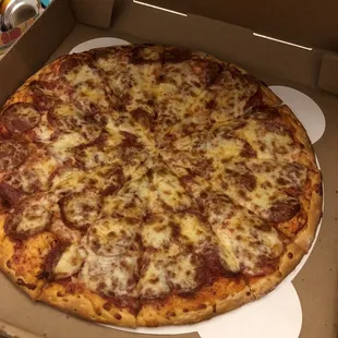a pizza in a box