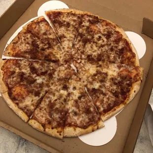 a pizza in a box