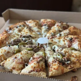 Definitely not Chicago Style Deep Dish, was not as advertised, however taste was very good.