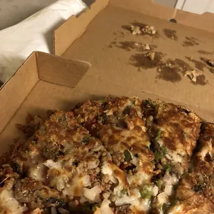 One of the most horrible Chicago style pizzas we have ever had!