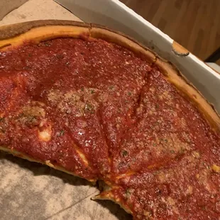 Half of our large pie