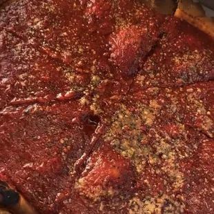 Deep dish pepperoni