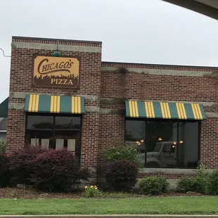 the front of the restaurant