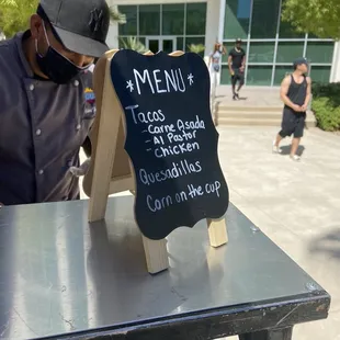 a man wearing a face mask