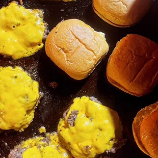 Cheesy Smash Burgers