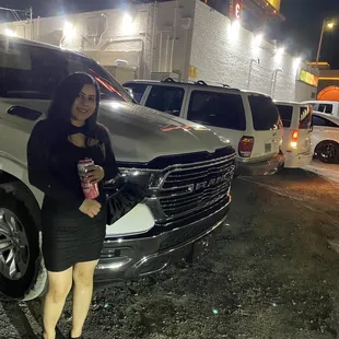 We Just pulled in the parking lot, you can hear the music bumping from here. I knew this was going to be fun!