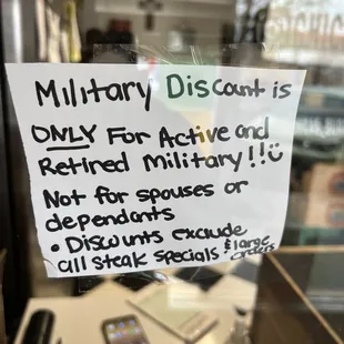 MIL DISCOUNT! Get to it