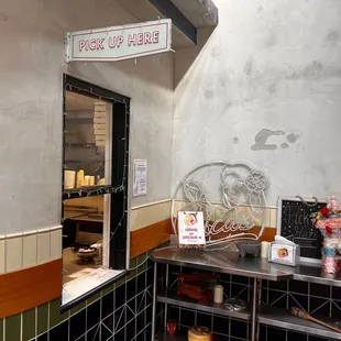 a view of a restaurant kitchen