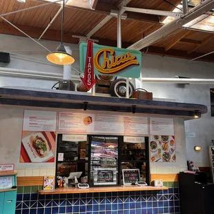 the inside of a restaurant